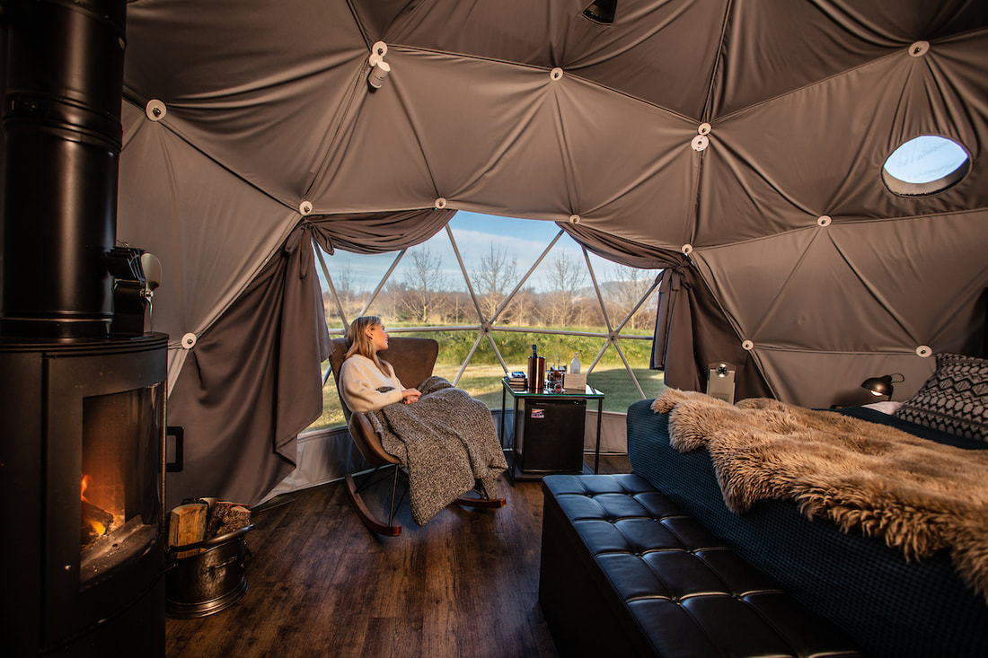 ​Enjoy spectacular nature from the comfort of the cozy Standard Dome in Reykjavík Iceland.
